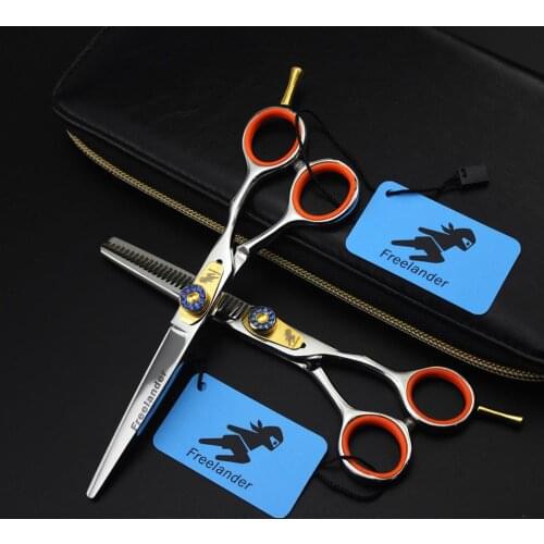 Professional Hair Barber Scissors 6 inch Japan 440c Hairdressing cutting barbershop Scissors berber makas tesoura Golden gasket