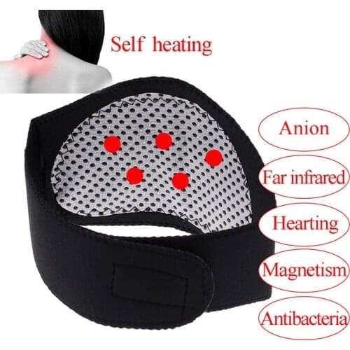 Self Heating Neck Massager Tourmaline Magnetic Therapy Neck Massager Vertebra Protection Spontaneous Heating Belt Body Massager