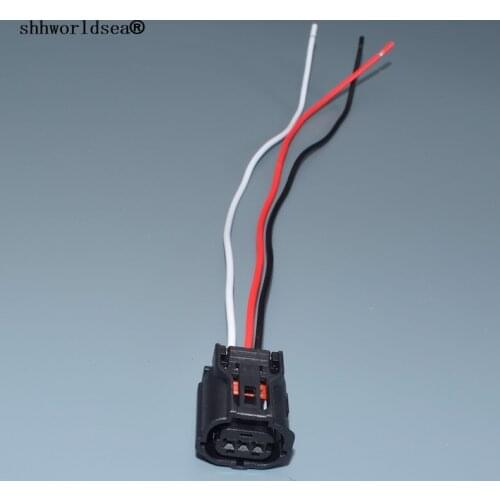 Shhworldsea 3 Pin/Way 0.6mm Female Headlight Lamp Camshaft Sensor Plug Connector With Wire Pigtail For Toyota 6189-1129