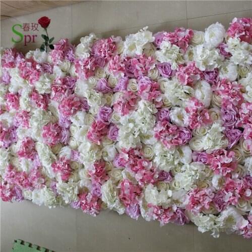 SPR Free Shipping-mix color-10pcs/lot Artificial silk rose flower wall wedding occasion background lawn/pillar decoration