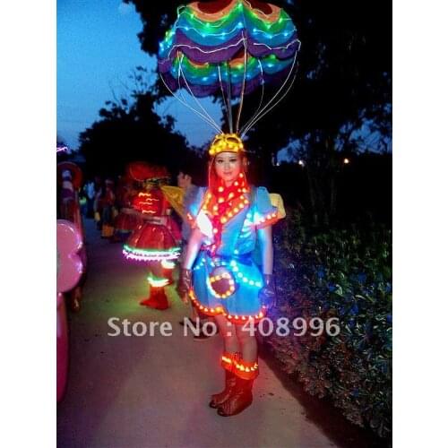 LED luminous dress for performance/Carnival dress/Light-up costumes/Amusement park series 08