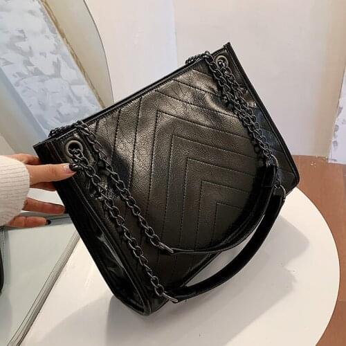 SWDF Bolso Mujer Simple Chain Branded Bag PU Leather Crossbody Bags For Women 2021 Tend Shoulder Female Travel Fashion Hand Bag