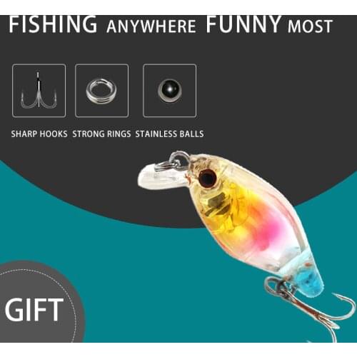 Thritop New Crankbait Fishing Lure 2G 35MM 5 Different Colors TP120 High Quality Hard Bait Bass Pike Professional Wobbler Tackle