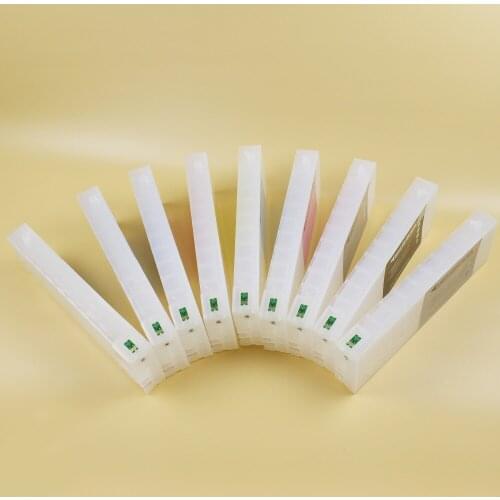 Europe work only! 9 colors/set 700ml empty refill cartridge for Epson P6000 P7000 P8000 P9000 with chips