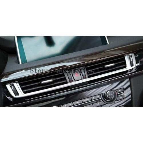 Interior Dashboard Center Console Air Vent Outlet Cover Trim For BMW X6 F16 2015