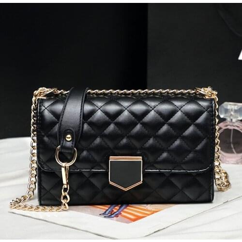Womens Shoulder Bags Korean fashion Chain cross-body bag 2020 new brand womens handbags PU leather luxury messenger bag purse