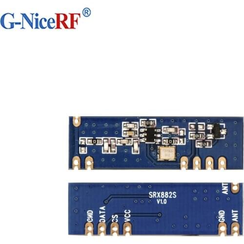 10pcs 433MHz Superheterodyne ASK Wireless Receiver Module SRX882+ 10pcs Spring Antennas