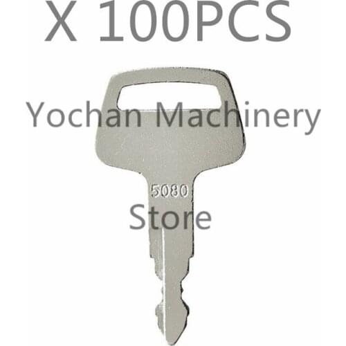 100pc Ignition key 5080 For IHI Marooka Excavator Heavy Equipment Ignition 069027029