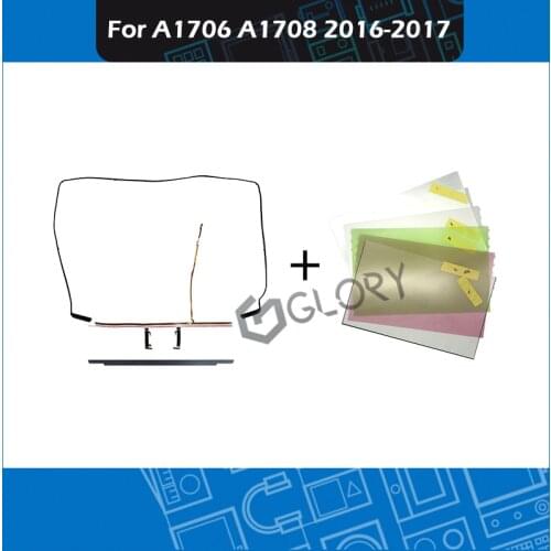 4pcs/Set for Macbook Pro Retina 13" A1706 A1708 LCD Rubber Bezel Rubber Ring + Backlight Sheets + Logo Bezel + Back Light cable