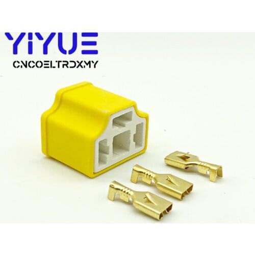 5 Set Auto H4 Inline H4 Bend Headlamp Plugs Popular Lamp Holders Ceramic Sockets High Temperature Connectors