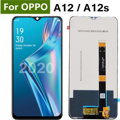 6.2 inch Black For Oppo A12 2020 LCD CPH2083 CPH2077 Display Touch Screen Digitizer Assembly For Oppo A12s LCD