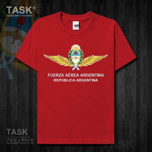 Air Force Argentina Argentine ARG AR sports clothes Short sleeve new Tops t shirt cotton fans fitness Army Tactical Military 01