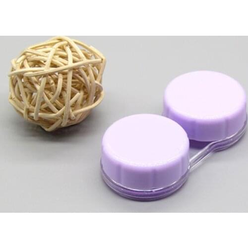 Women Men Small Mini Portable Contact Lens Case for Travel Kit Holder Container Candy Color Contact Lenses Case Box