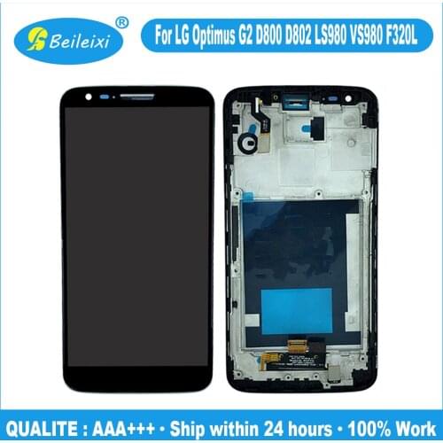 For LG Optimus G2 D802 LCD Display Touch Screen Digitize Assembly For LG D801 D800 D803 D806 LS980 VS980 F320L F320S LCD
