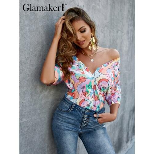 Цветные блузки Glamaker China At AliExpress