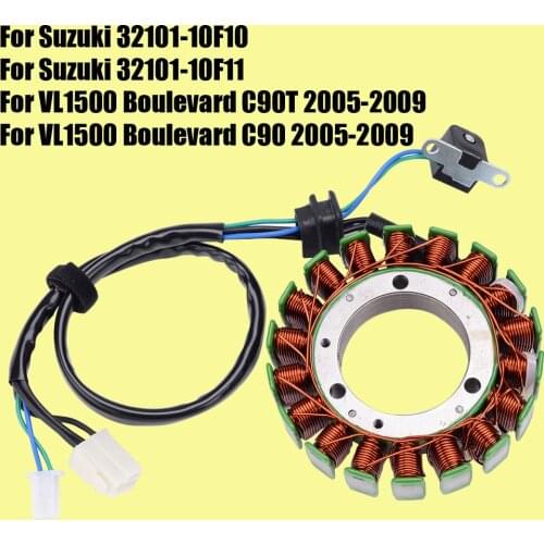 Stator Coil for Suzuki VL1500 Boulevard C90T C90 2005 - 2009 2008 2007 2006 32101-10F10 / 32101-10F11