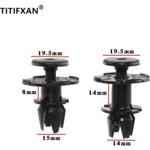 10PCS Car under side skirt bottom plate plastic fasteners clips for BMW X1 X6, 3/5 series model plug-in rivet