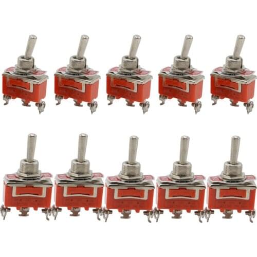 Button switch 1122 single pole single-throw 3foot 3step shaking arm switch toggle power switch 10pce