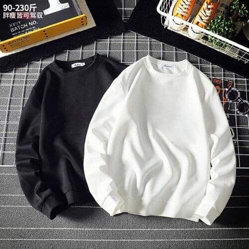 Men T-shirt Free Shipping Harajuku Essentials Black White Long Sleeve Solid Color Couples T-shirt Tops Japanese Streetwear
