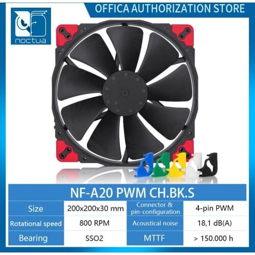 Noctua NF-A20 200mm 5V/5V PWM/FLX/PWM Chassis Fan 20CM Cooling Fan High-Quality Ultra-Quiet Fan