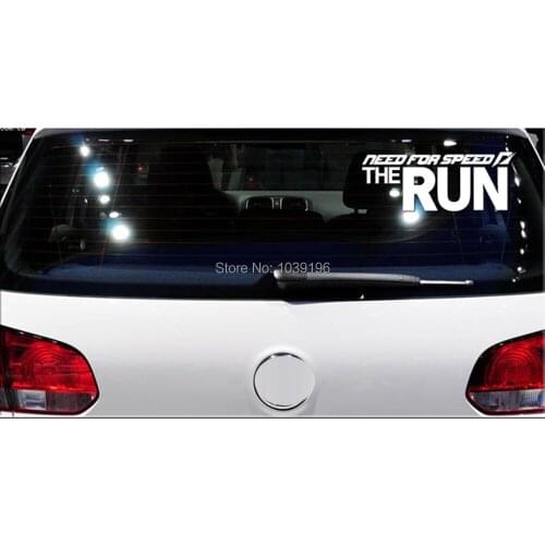 Newest Creative Need For Speed Most Wanted The RUN Sticker Car Decoration Decals for Volkswagen BMW Benz Opel Peugeot Renault
