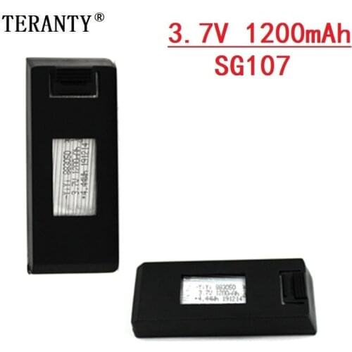 Original 3.7V 1200mAH Lipo Battery For SG107 4K RC Drone 3.7V rechargeable Battery