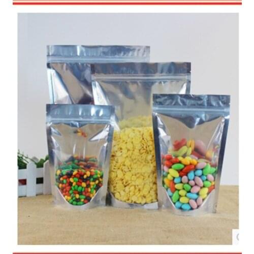 20cm*30cm+5CM,100pcs zip lock Seal aluminum foil bag,packing bags free shipping