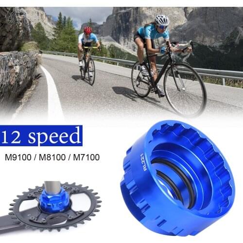 Chainring Tool 12-Speed Mount Chainwheel Lockring Aluminum Alloy MTB Bike Chainring Direct Mount Tool for M7100/M8100/M9100