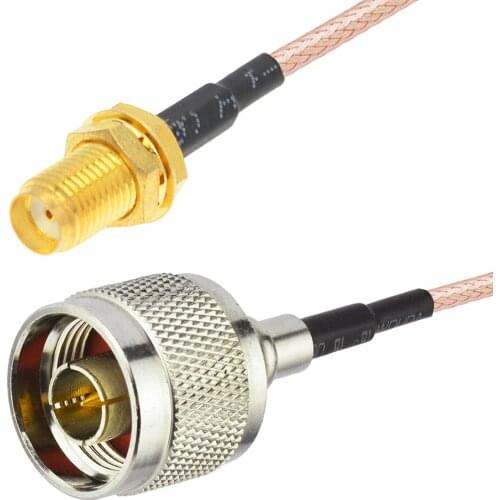 10pcs N Male To SMA Female Bulkhead RG316 8" 20CM RF Pigtail Jumper Cable