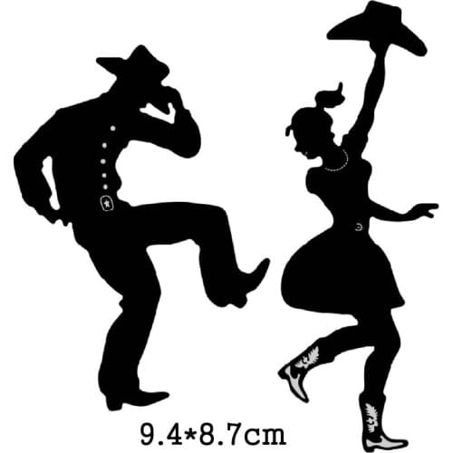 Man And Woman Hat Dance Metal Cutting Dies Stencils For DIY Scrapbooking Paper Card Decor Craft Dies Embossing Die Cuts New 2020