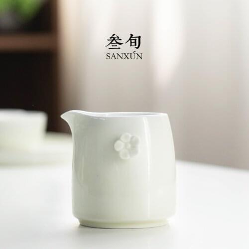 Three ten-day primrose glaze Japanese ceramics fair mug and a cup of kung fu tea set of filter tea tea sea plum points