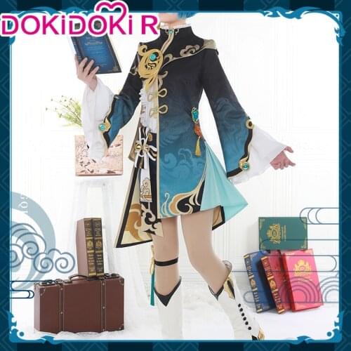 PRE-SALE DokiDoki-R Game Genshin Impact Cosplay Xingqiu Costume Xing Qiu Genshin Impact Cosplay Xingqiu