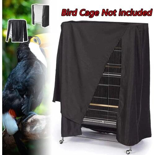 210D Waterproof Oxford Cloth Black Dustproof Universal Parrot Cage Protective Cover Shading and Washable Good Night Bird Cage