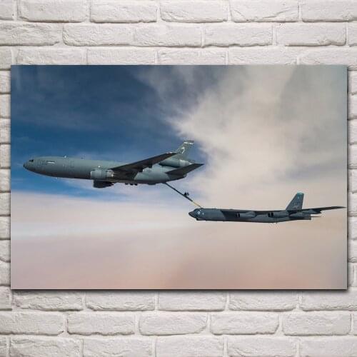 Kc 10 extender tanker aircraft b 52 stratofortress strategic bomber living room home decor wall art print fabric poster KP899