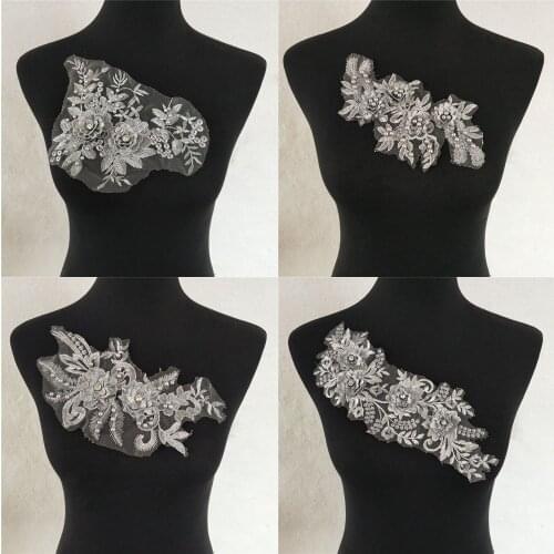 High Quality ABS Pearl Lace Collar Embroidery DIY Sewing Lace Collar Fabric Decoration Ladies Clothes Accessories Decals