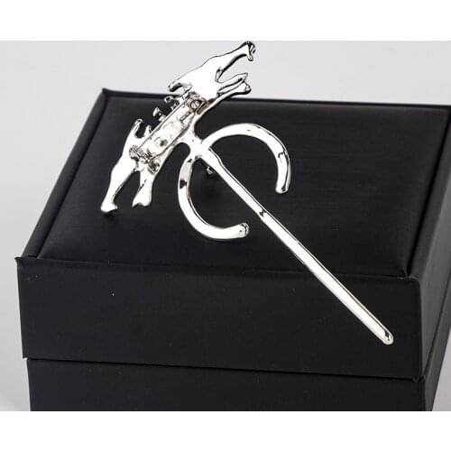 Animal Wolf Head Brooches Pin Brooches For Men Fashion Pin Elegant Brooch High Quality Zinc Alloy Gift