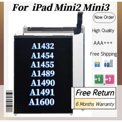 100% test LCD For Replacement For Apple iPad mini 2 mini2/3 A1489 A1490 A1491 LCD Mini 3 A1599 A1600 A1601