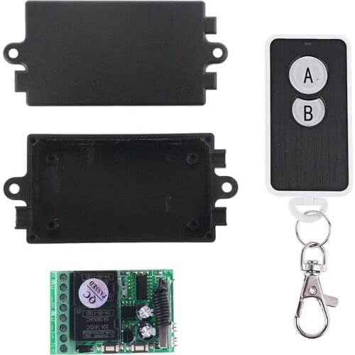 433Mhz DC12V Voltage 2CH Relay Wireless Remote Control Switch RF Receiver Module for Smart Home Switch Transmitter E56B