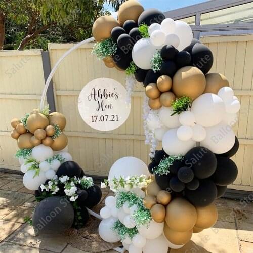 95pcs Globos Wedding Party Decoration Baby Shower Decorations Shell Pink Marca Pink.Gold White Sand Balloon Garland Arch Kit