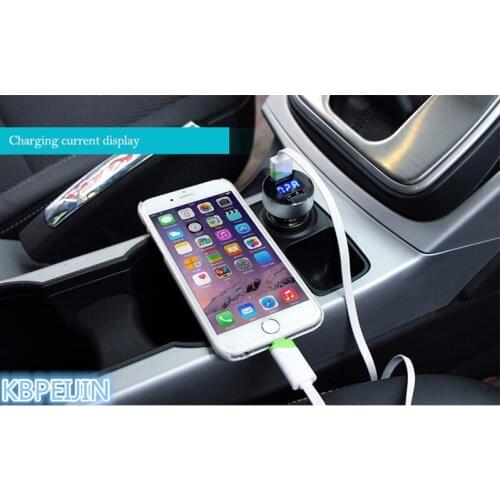 Car styling LED Smart Car Charger 2 USB DUAL Ports Phone Charger for KIA sportage rio sorento cerato k2 k3 Soul k5 accessories