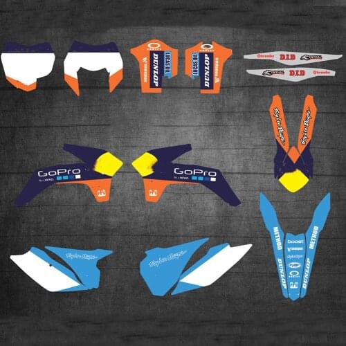 Free Custom numbers names Graphics Stickers Decals For KTM EXC EXCF XCW 2014 2015 2016 125-250-500 SX SXF XC XCF 2013 2014 2015