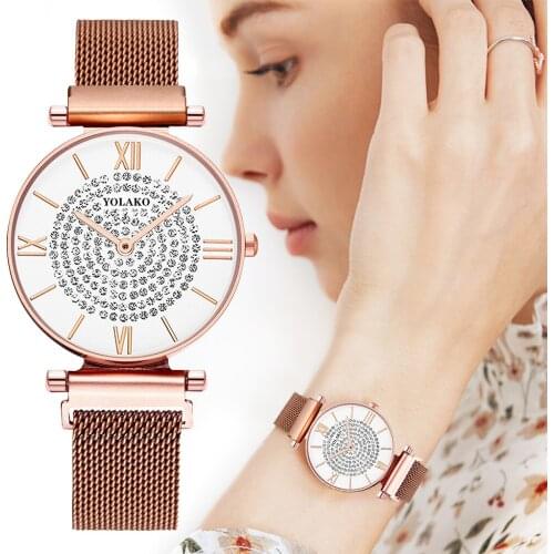 Luxury Magnetic Clasp Women Diamond Watch Fashion Ladies Quartz Watch Gift Clock Relogio Feminino