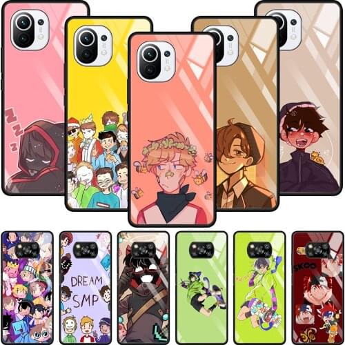 Tempered Glass Case For Xiaomi POCO X3 NFC X3 M3 Pro MI 11 Ultra 10T Lite 9T CC9E CC9 Note 10 Cases SK8 The Infinity Anime