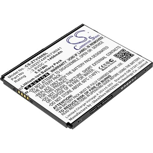 CS 1450mAh / 5.51Wh battery for ZTE Blade Vantage, Blade Vantage 5, VZW-Z839PP, Z839, Z855 Li3925T44P4h736041