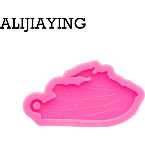 DY0696 Super Glossy Silicone Yacht shape for Epoxy Resin Pendant Molds Diy Keychain Custom Polymer Clay Mold Craft