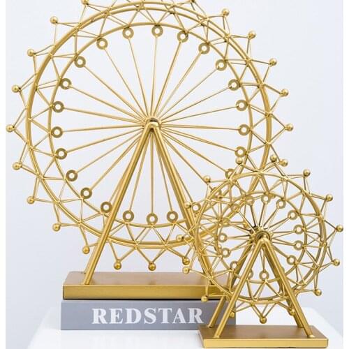 Creative Nordic Wind Ferris Wheel Decoration Rotating Luminescent Home Creative Model TV Cabinet Room Decorations Birthday Gifts