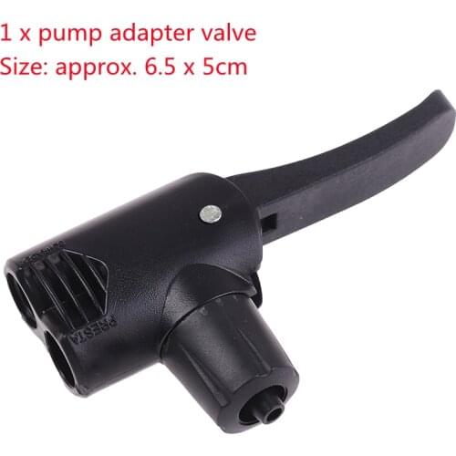 Multi-use Connector Head Bike Accessories Outdoor Cycling Schrader Valve Bicycle Tire Tyre Air Pump Inflator 6.5 x 5cm