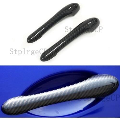 For Maserati GranTurismo S MC GT GTS Coupe 2DOOR Exterior Carbon Fiber Made Door Handle Cover Sticker Decorations Overlay Trim