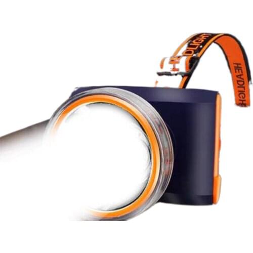 Headlamp rechargeable lithium wearing night fishing light waterproof flashlight lamp home battery