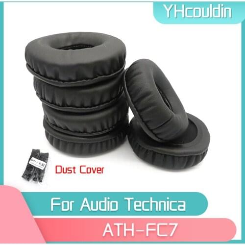 YHcouldin Earpads For Audio Technica ATH-FC7 ATH FC7 Headphone Accessaries Replacement Wrinkled Leather